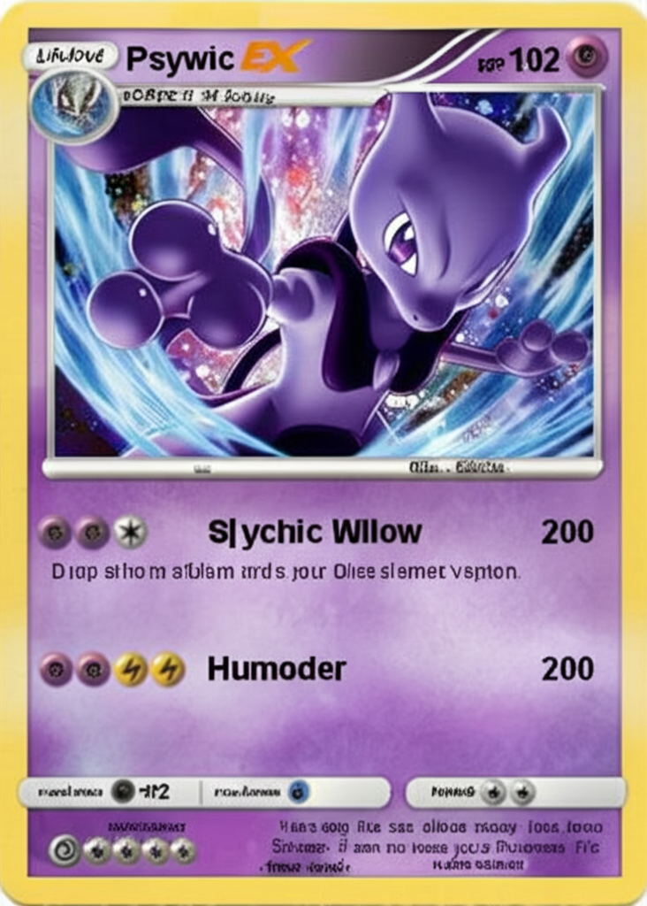 Limited edition Mewtwo card
